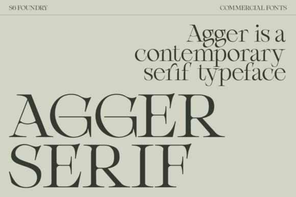 Agger Typeface: A Bold Serif for Modern Brands