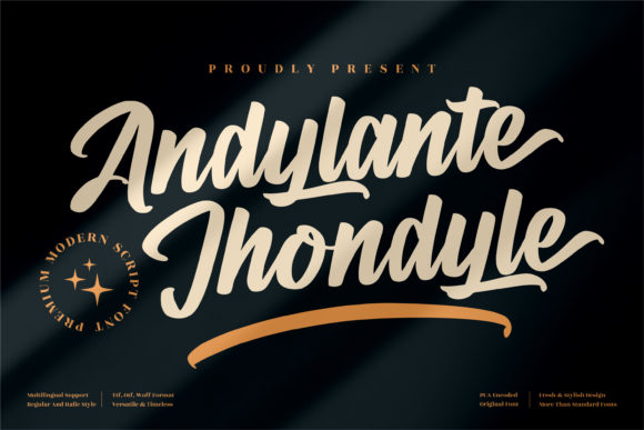 Andylante Jhondyle: A Bold Script Font for Marketers