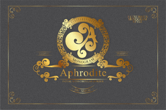 Aphrodite Monogram: A Bold Typeface for Digital Design