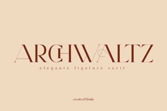 Archwaltz: A Bold Serif Font for Modern Web Design