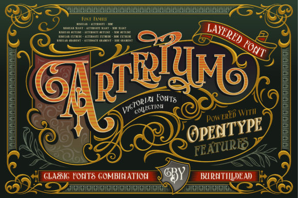 Arterium Typeface: Bold Serif for Branding