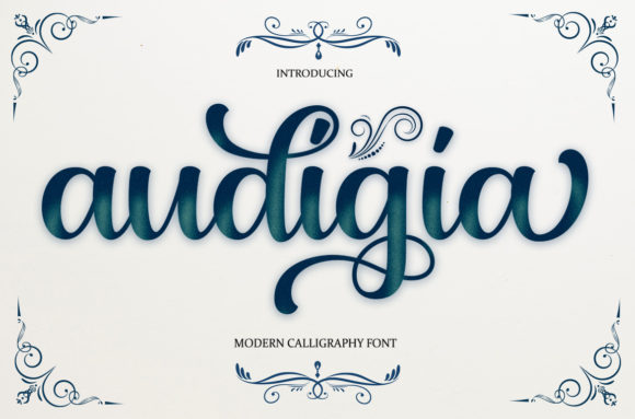 Audigia Font: Bold Handwritten Style for Web