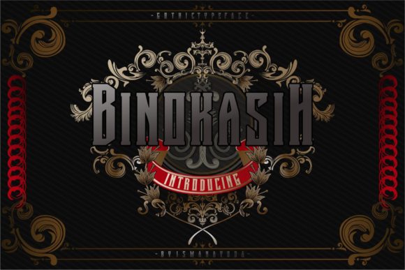 Binokasih: A Bold Blackletter Font for Brands