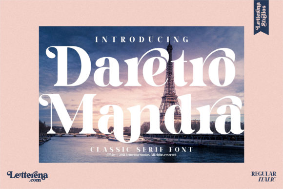 Daretro Mandra: A Serif Built for Bold Branding