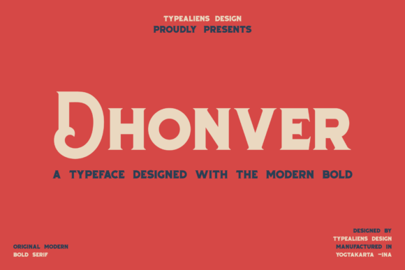 Dhonver: A Bold Serif Font for Impactful Campaigns