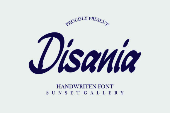 Disania Font: A Bold Handwritten Typeface for Web Design