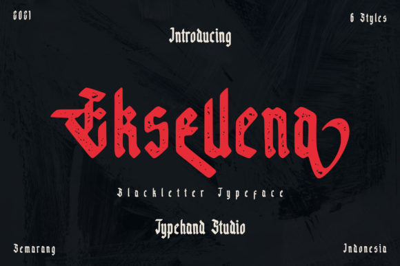 Eksellena: A Bold Blackletter Typeface for Editorial Design