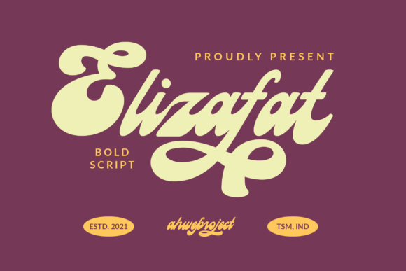 Elizafat: A Bold Handwritten Font for Crafters