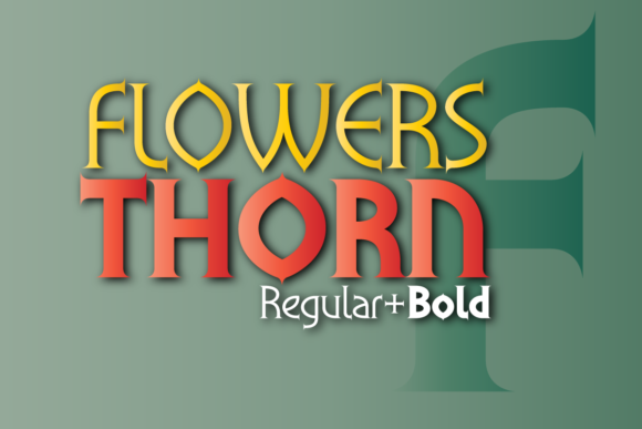 Flowers Thorn Font for Bold Brand Identity