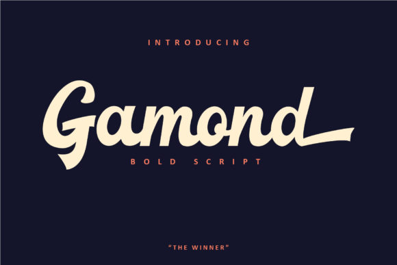 Gamond Font: Bold Script for Branding