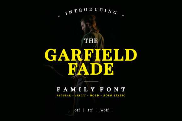 Garfield Fade Family: A Serif Font for Crafters