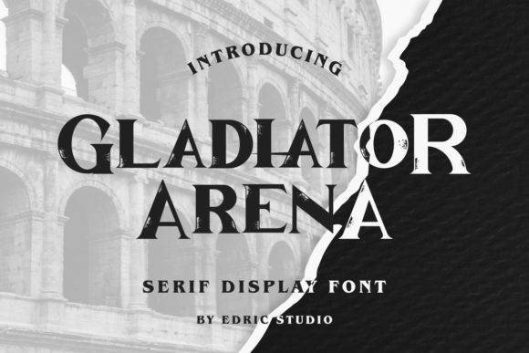 Gladiator Arena Font: Bold Serif for Web Headers