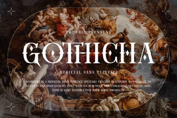 Gothicha Typeface: Bold Victorian Serif for Branding