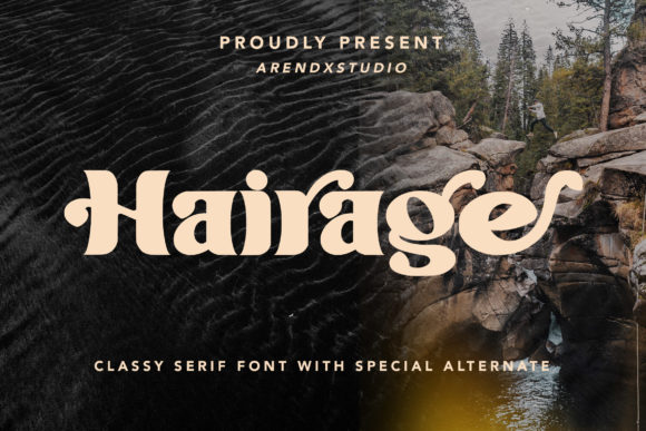 Hairage Font: Bold Serif for Scroll-Stopping Designs