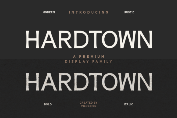 Hardtown: The Versatile Sans Serif Font for Crafters