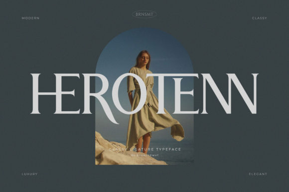 Herotenn: A Bold Serif Font for Web Design