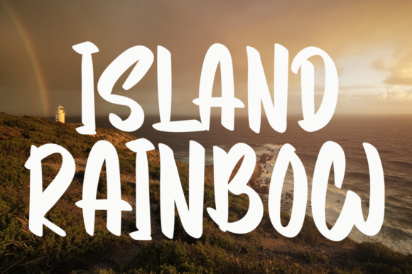 Island Rainbow Font for Bold Campaigns