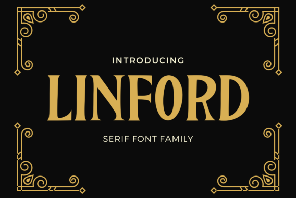 Linford Font: Bold Serif Charm for Makers