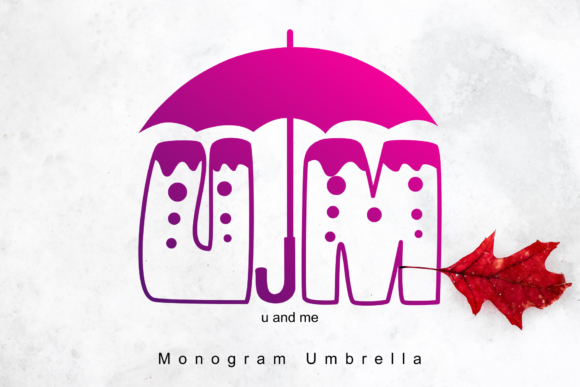 Monogram Umbrella: A Playful Decorative Font for Web Design