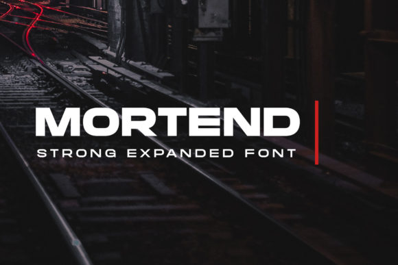 Mortend: A Bold Sans Serif Typeface for Modern Editorial Design