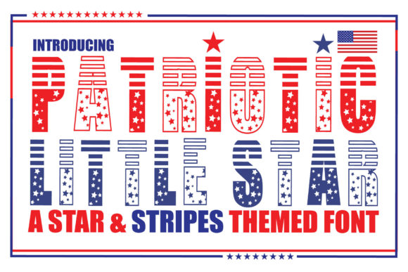 Patriotic Little Star Font for Web Design