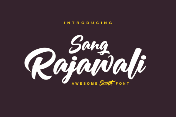 Rajawali: A Bold Handwritten Typeface for Editorial Impact