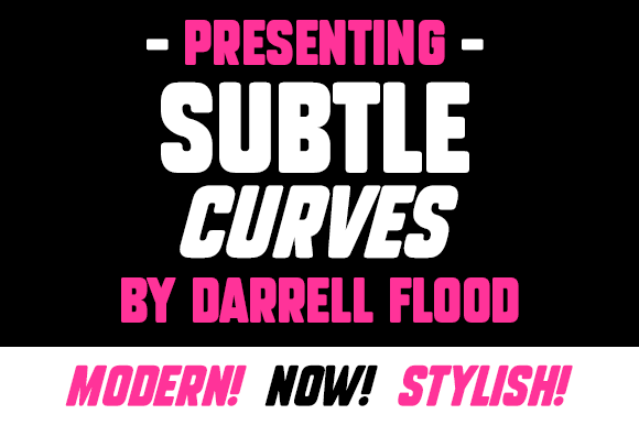 Subtle Curves Font for Makers