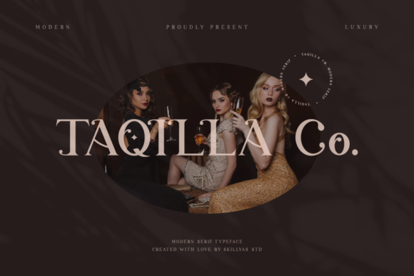 Taqilla Co: A Bold Serif Font for Campaigns