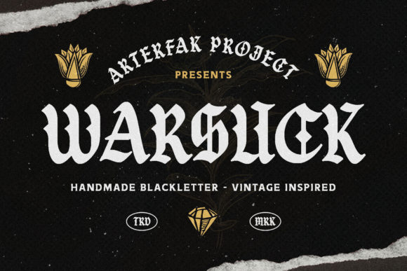 Warsuck Font: Bold Blackletter for Campaigns