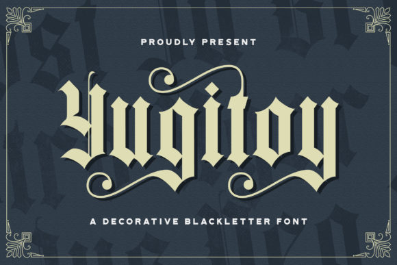 Yugitoy: A Bold Blackletter Typeface for Modern Editorial Design